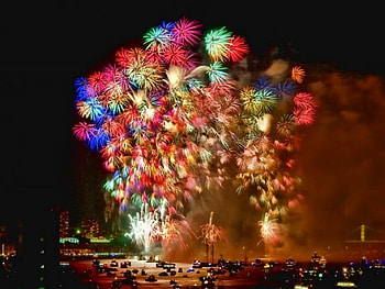 Firework, cool HD wallpaper