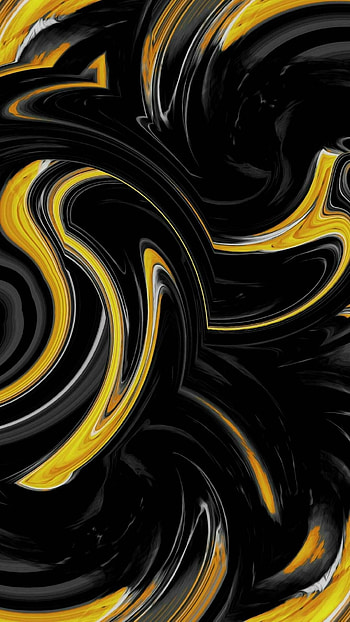 Black And Yellow, Abstract HD phone wallpaper