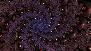 Purple Spirals Circles Shapes Abstraction Abstract HD wallpaper
