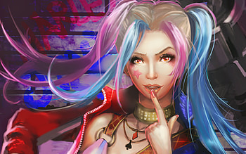 Harley Quinn Long Hair Artwork, harley-quinn, artwork, deviantart HD wallpaper
