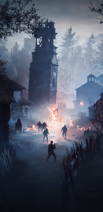 RE4 (2023) — Village Night | Resident Evil 4: Village at Dusk | RE4 Mobile — Ashen, video game, Resident Evil 4 (2023) HD phone wallpaper