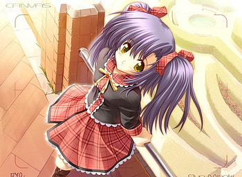 Lovin Plaid, school girl, anime HD wallpaper