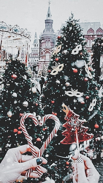 Christmas Aesthetic, Christmas Candy HD phone wallpaper