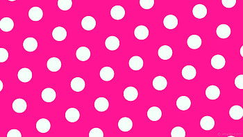 hexagon pink polka dots white deep pink mint cream HD wallpaper
