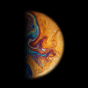 Abstract, Multicolored, Motley, Paint, Stains, Spots, Ball, Planet HD phone wallpaper