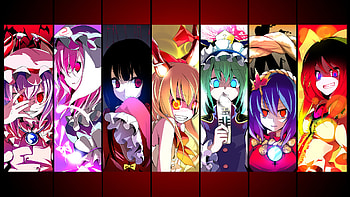 Bad Girls, devil, touhou, error, girls HD wallpaper