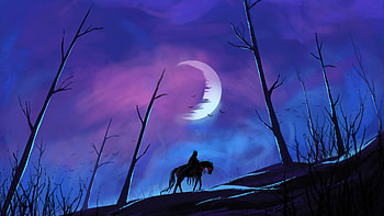 Nazgul Desolation , horse, warrior, artist, artwork, digital-art, artstation HD wallpaper