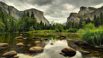 Yosemite National Park, Scenery HD wallpaper