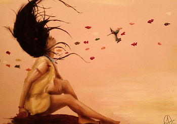Pocahontas Feeling The Wind, wind, Pocahontas, hummingbird, leaves HD wallpaper