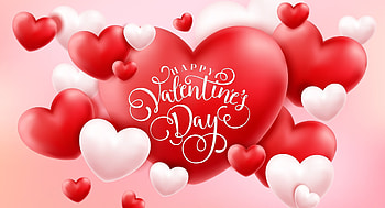 :), valentine, pink, red, card, heart HD wallpaper