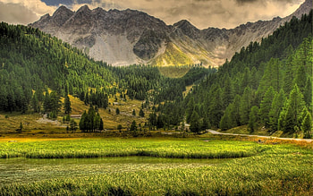 Landscape, Rivers, Mountains HD wallpaper