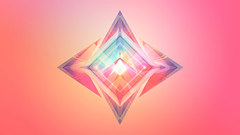 Colorful Symmetry Glow Diamond Shape Abstraction Abstract HD wallpaper
