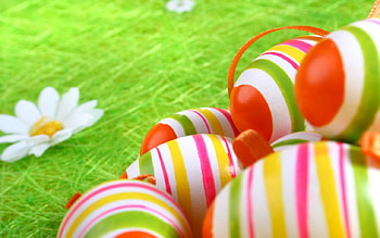 Easter Eggs, stripes, Easter, art, eggs HD wallpaper