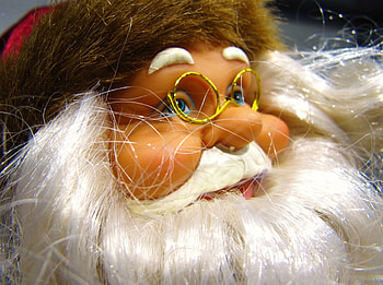Real Santa, face, glasses, beard, hat, nose HD wallpaper