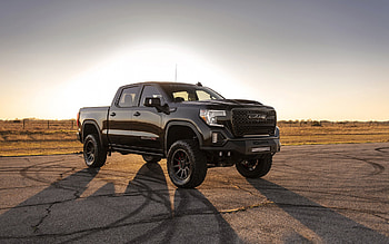 Goliath 700, GMC Sierra Denali, black pickup truck, black Sierra Denali, Sierra Denali tuning, American cars, GMC, Hennessey Performance HD wallpaper