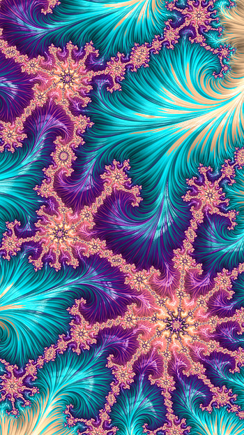 Trippy Psychedelic Trance Fractal, trance, trippy, psychedelic, colors, Abstract, fractal HD phone wallpaper