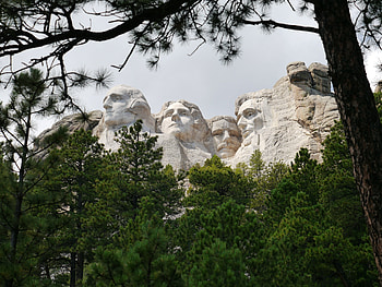 Mount Rushmore summit, Panoramic views, Hiking adventure, Top of the world HD wallpaper
