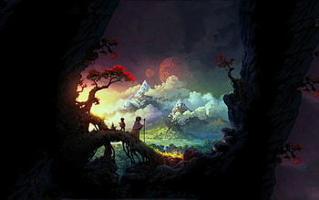 Fantasy Art Colorful, colorful, nature HD wallpaper