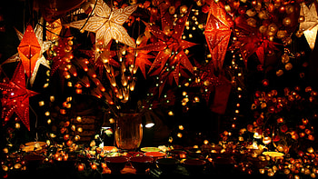 Garlands decoration, Christmas decor, Festive tableware, Christmas wishes HD wallpaper