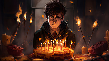 Harry Potter's Birtay, AI Art, fantasy, Harry Potter HD wallpaper