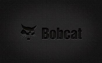 Bobcat carbon logo, , grunge art, carbon background, creative, Bobcat black logo, brands, Bobcat logo, Bobcat HD wallpaper
