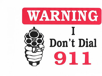 Warning!, quotes, text, 911, hand, emergency, warning, abstract, sign, funny, gun HD wallpaper