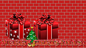 Christmas, Abstract, Gift, Tree HD wallpaper