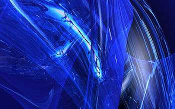 Blue, 3d and cg, abstract HD wallpaper