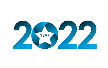 Happy New Year 2022, white background, 2022 New Year, 2022 blue background, 2022 greeting card, 2022 Blue background HD wallpaper