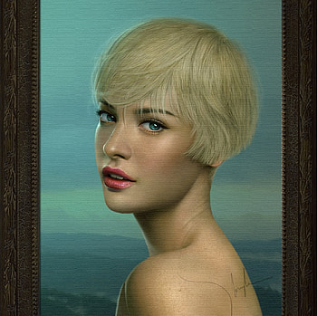 Venus Portrait, blonde, girl, beauty, fantasy, venus, pretty, portrait, face, lips, hair, eye HD wallpaper