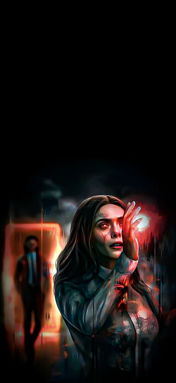 Wanda vision, leather_jacket, midnight HD phone wallpaper