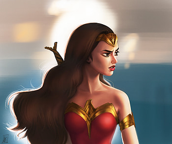 New Art WonderWoman, wonder-woman, superheroes, artist, artwork, digital-art, deviantart HD wallpaper
