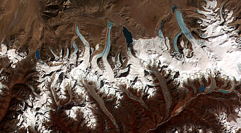 Aerial, Glacier, Bhutan, , Himalaya HD wallpaper