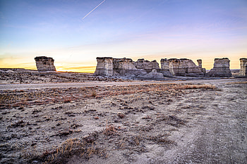 Nature, Sunset, Stones, Building, Construction, Evening HD wallpaper