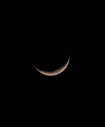 Moon, month of dark, half visible surface, nature HD phone wallpaper