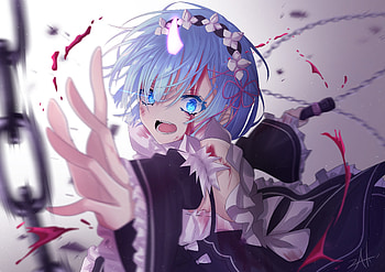 Rem, blue HD wallpaper