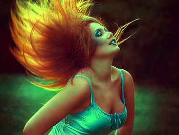 Green Girl, cool, girl, graphy, green HD wallpaper