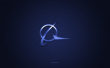 Boeing logo, blue shiny logo, Boeing metal emblem, blue carbon fiber texture, Boeing, brands, creative art, Boeing emblem HD wallpaper