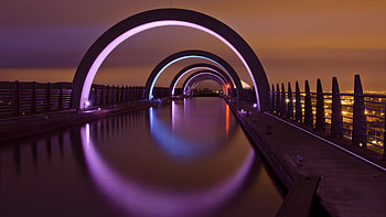 The Falkirk Wheel, United Kingdom HD wallpaper