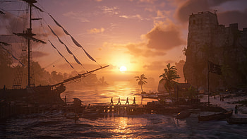 Assassin's Creed: Black Flag Resynced — Pirate Islands Sunset ( ), Video Game, Assassin's Creed Black Flag Resynced, Gaming Environment HD wallpaper