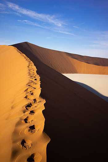 Nature, Desert, Traces, Dunes, Links HD phone wallpaper
