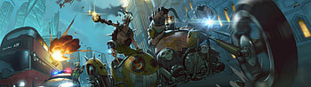 dual monitor overwatch HD wallpaper
