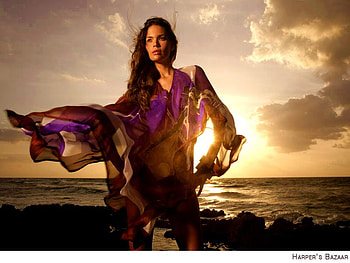 SUNSET.., sunshine, colorful, blouse, veil, woman, sunset HD wallpaper