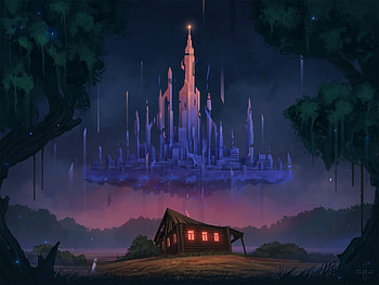 Art, Lock, House, Old, Illusion HD wallpaper