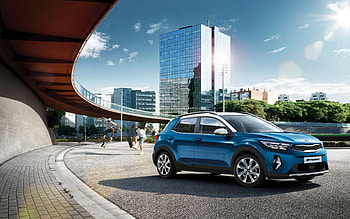 Kia Stonic, 2021, Front View, Exterior, New Blue Stonic, CUV, Korean Cars, Kia HD wallpaper
