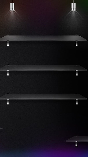 Shelf, Black, Purple HD phone wallpaper