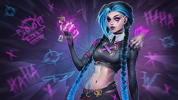 2024 League Of Legends Jinx, jinx-league-of-legends, league-of-legends, games, artwork, artist, art, digital-art, video-games HD wallpaper