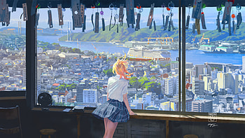 Long Blonde Hair Anime Girl , anime-girl, anime, artist, artwork, digital-art, pixiv HD wallpaper