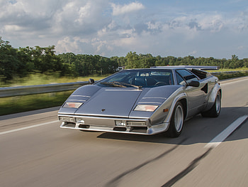 Lamborghini, Cars, Movement, Traffic, Speed, Countach, Lp500S HD wallpaper