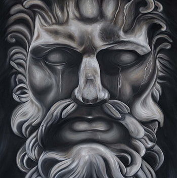 Zeus, Original painting by Stephanie, Exclusive art prints, Passionate creativity HD phone wallpaper